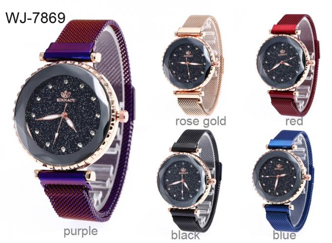 WJ-8483 Trung Quốc Chất lượng tốt Star Sky Fashion Smart Women Đồng hồ đeo tay bằng thép không gỉ