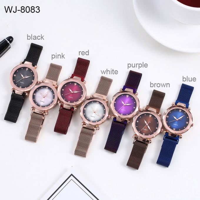 WJ-8483 Trung Quốc Chất lượng tốt Star Sky Fashion Smart Women Đồng hồ đeo tay bằng thép không gỉ